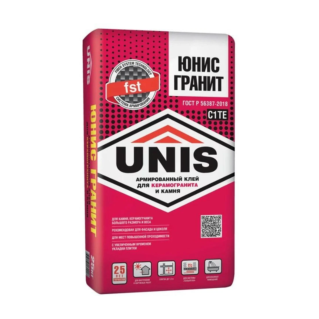 Клей для плитки Юнис (Unis) Гранит 25 кг