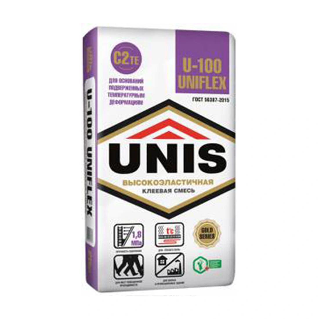 Клей для плитки Юнис (Unis) Унифлекс U-100 25 кг