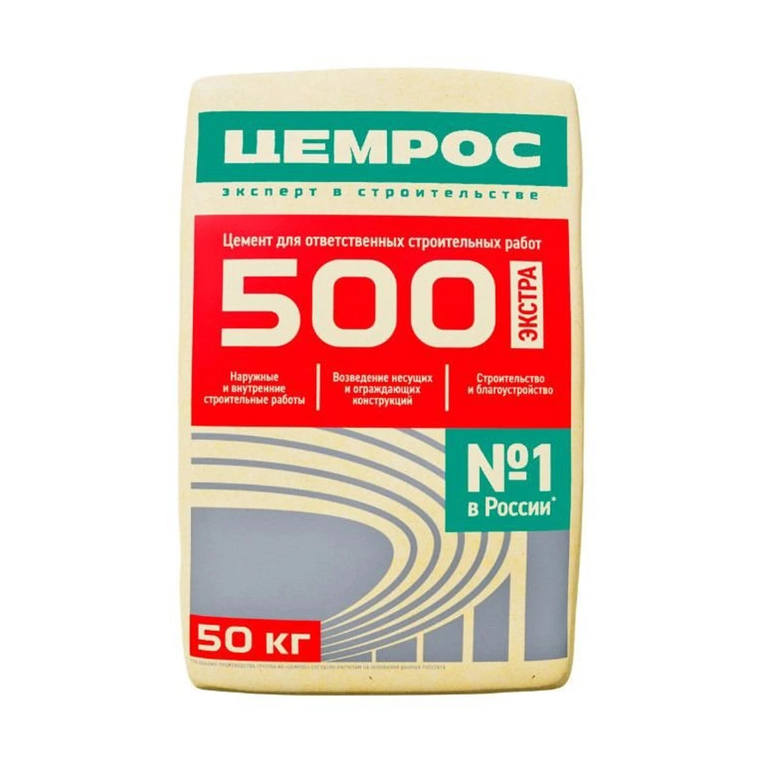 Портландцемент Цемрос (Cemros) M500 ЦЕМ II А-Ш 42.5 Н 50 кг
