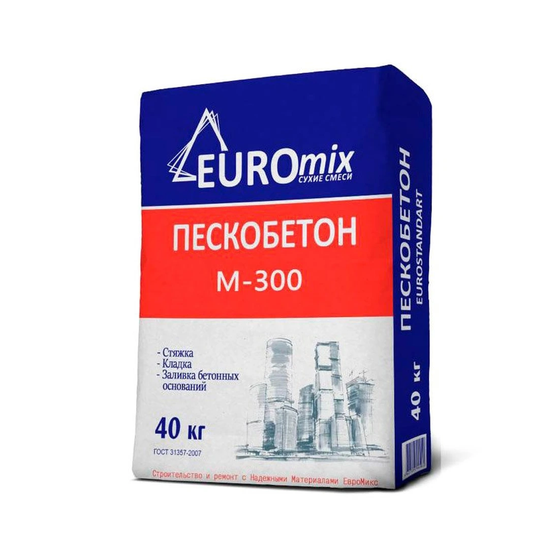 Пескобетон Euromix (Евромикс) М-300 40 кг