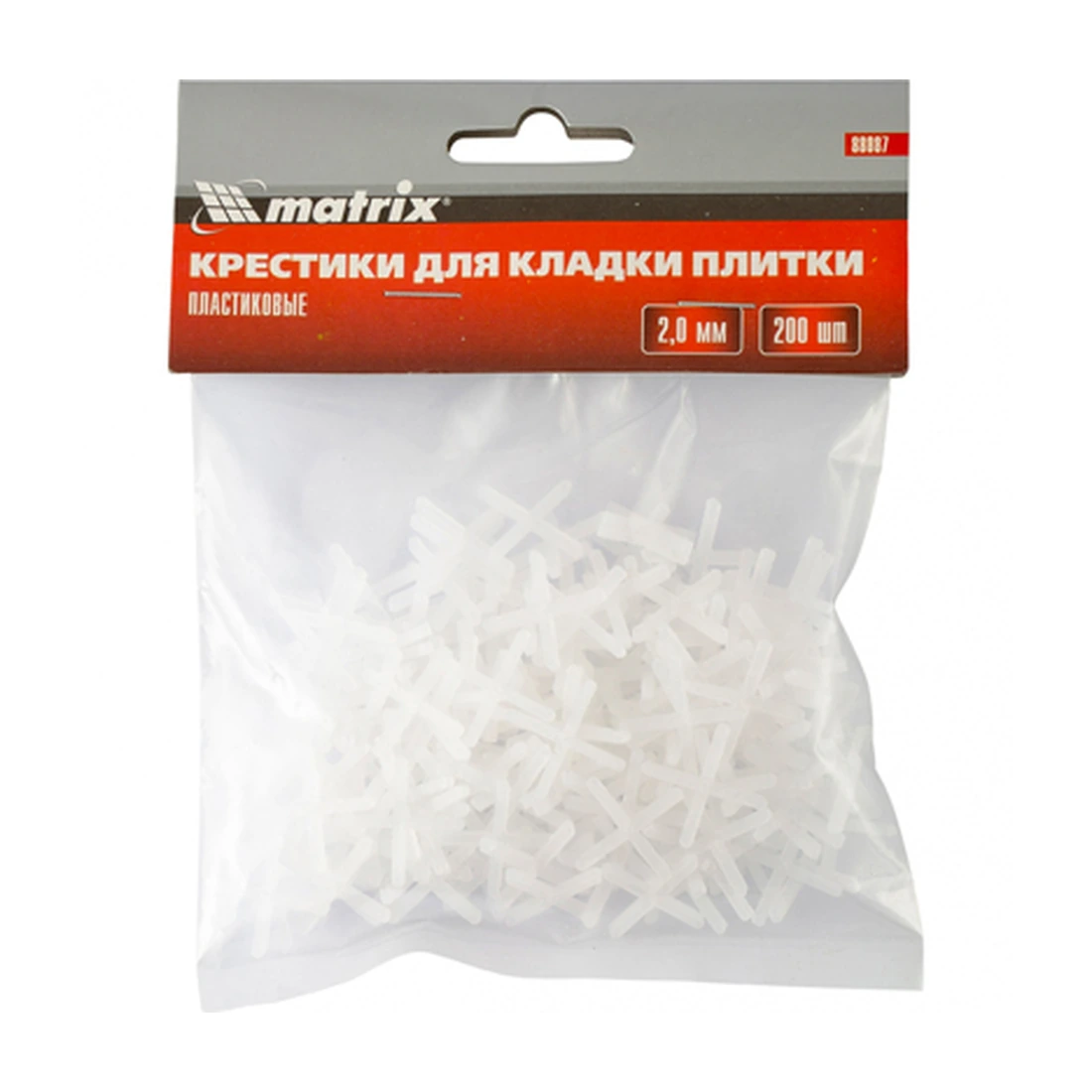 Крестики Matrix (Матрикс) 2,0 мм для кладки плитки (88087) 200 шт