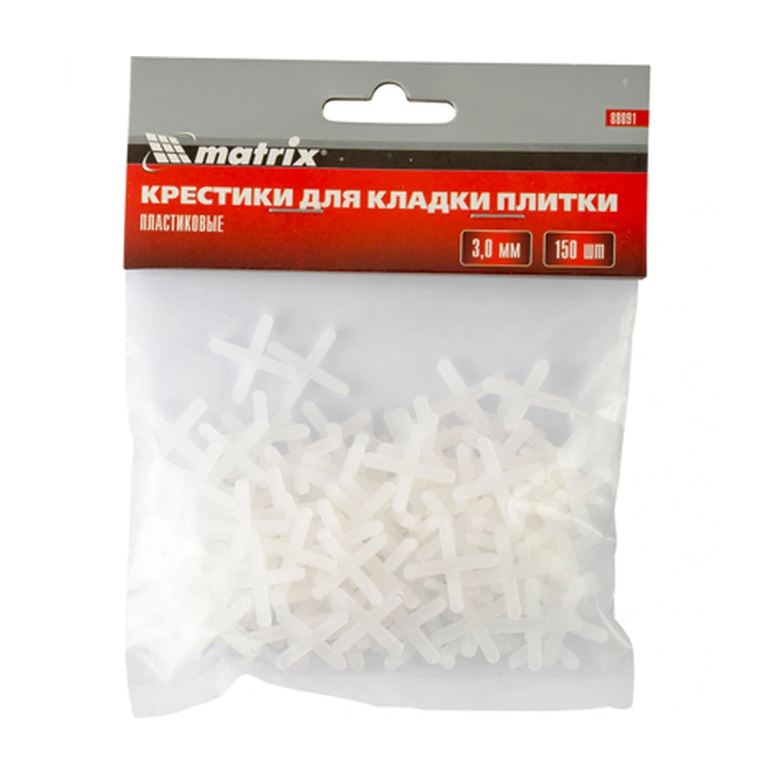Крестики Matrix (Матрикс) 3,0 мм для кладки плитки (88091) 150 шт