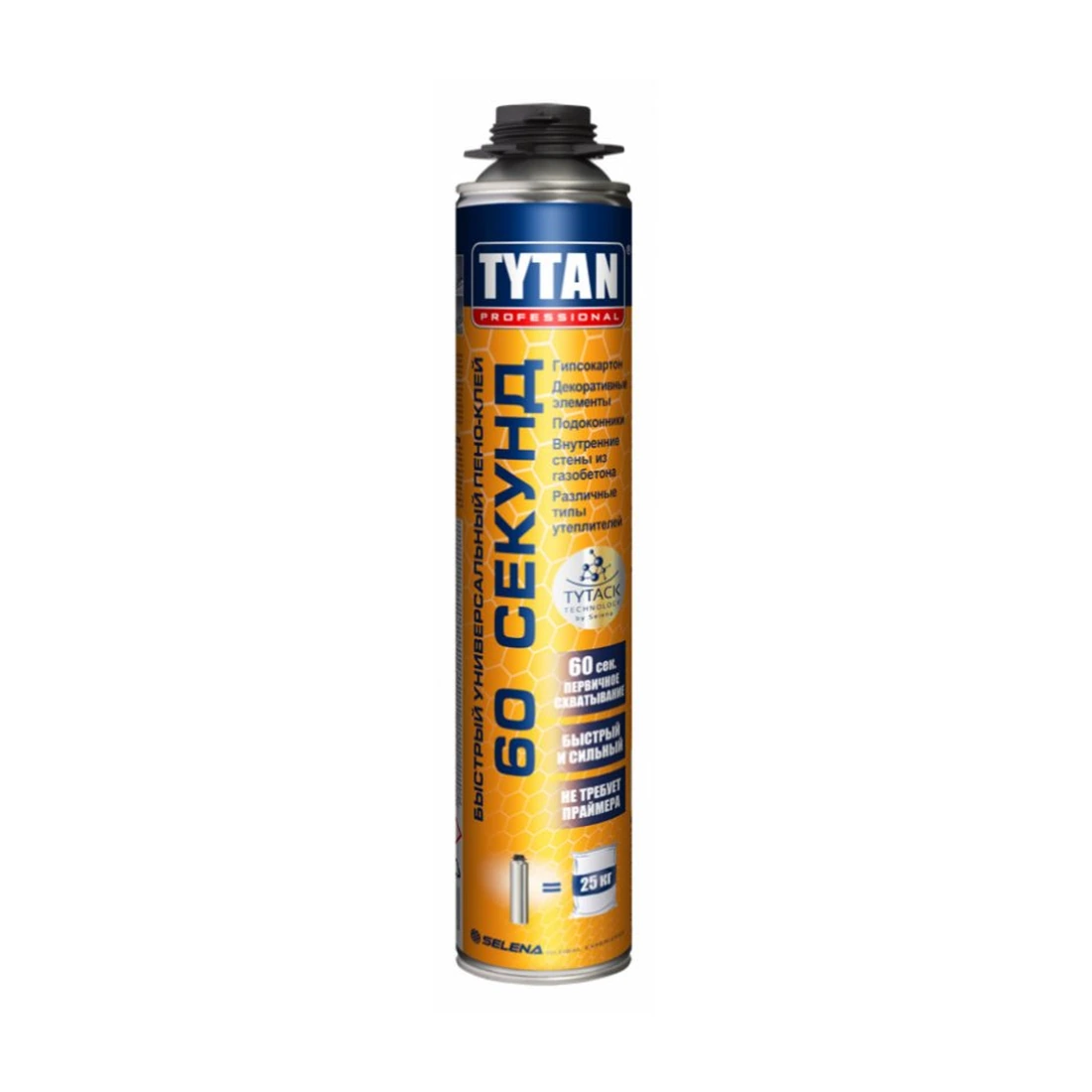 Клей-пена Tytan (Титан) Professional 60 секунд быстрый GUN (26296) 750 мл