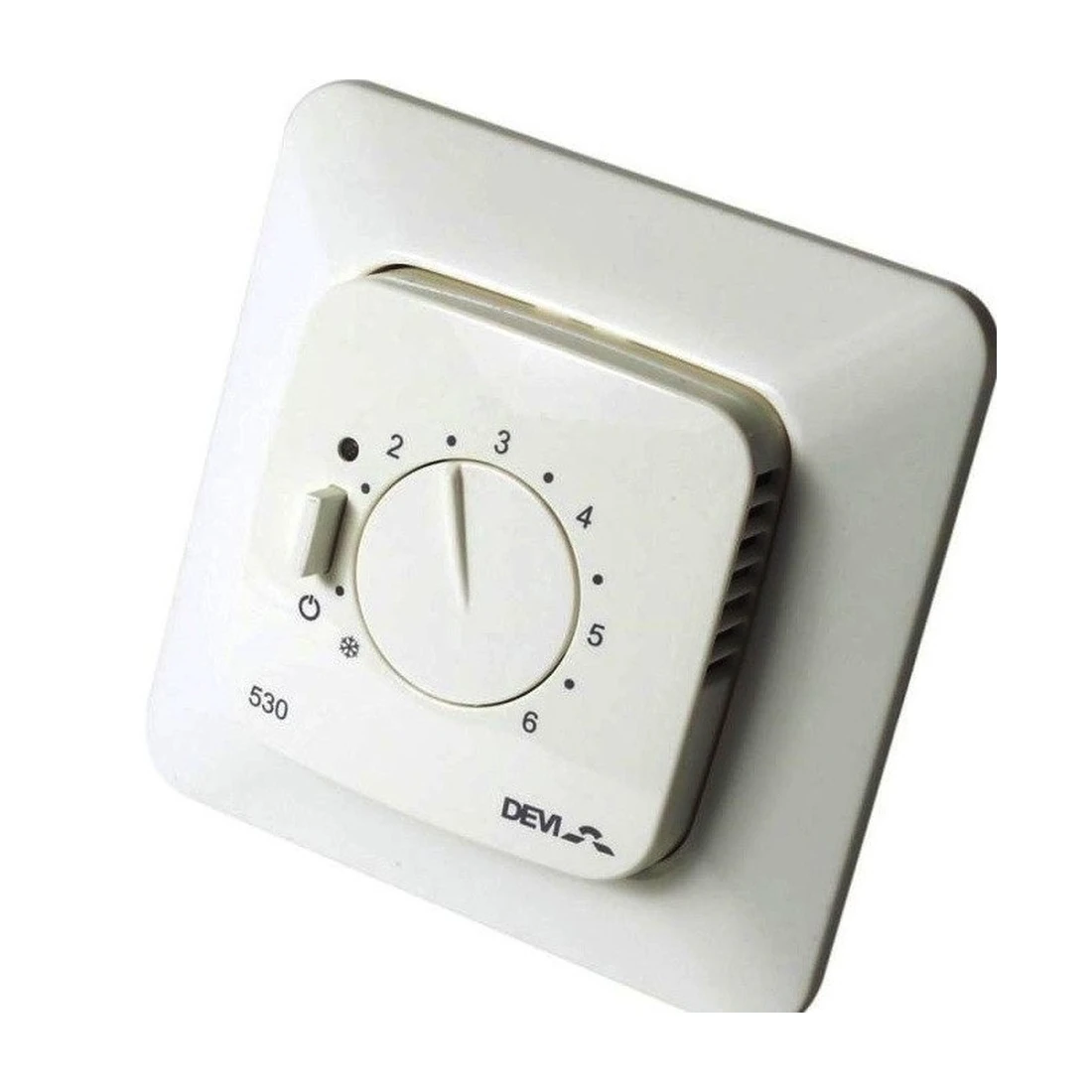 Терморегулятор Devireg 530 с датчиком температуры пола на проводе арт. 140F1032,