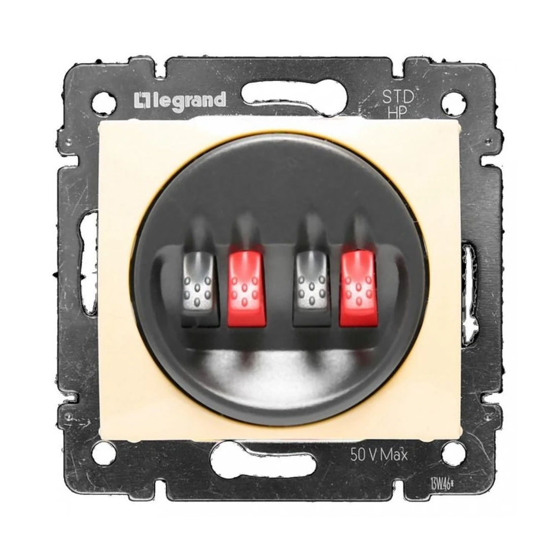 Розетка Legrand Valena для акустики на 2 колонки слоновая кость