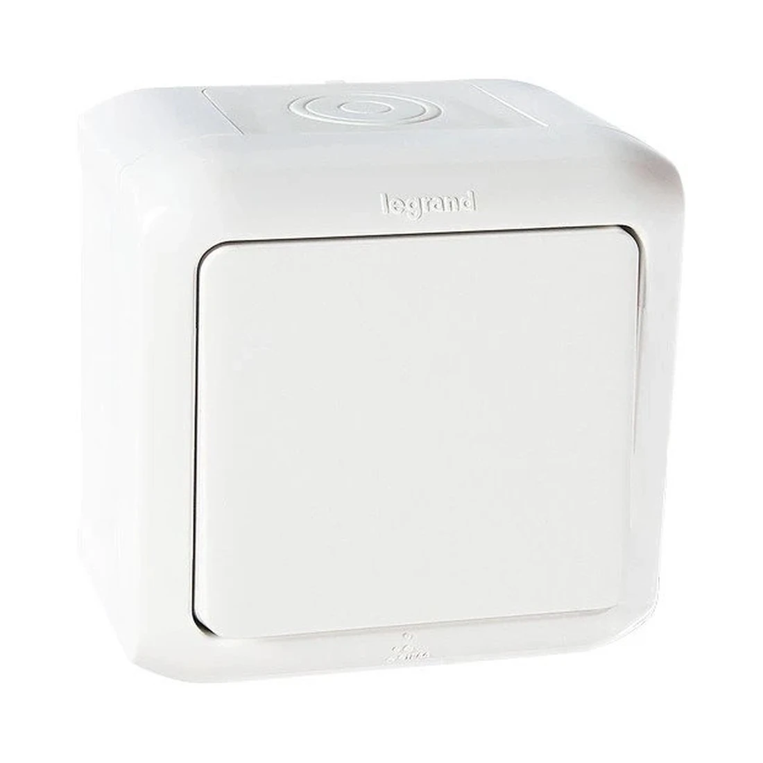 Выключатель Legrand Quteo одноклавишный IP 44 белый