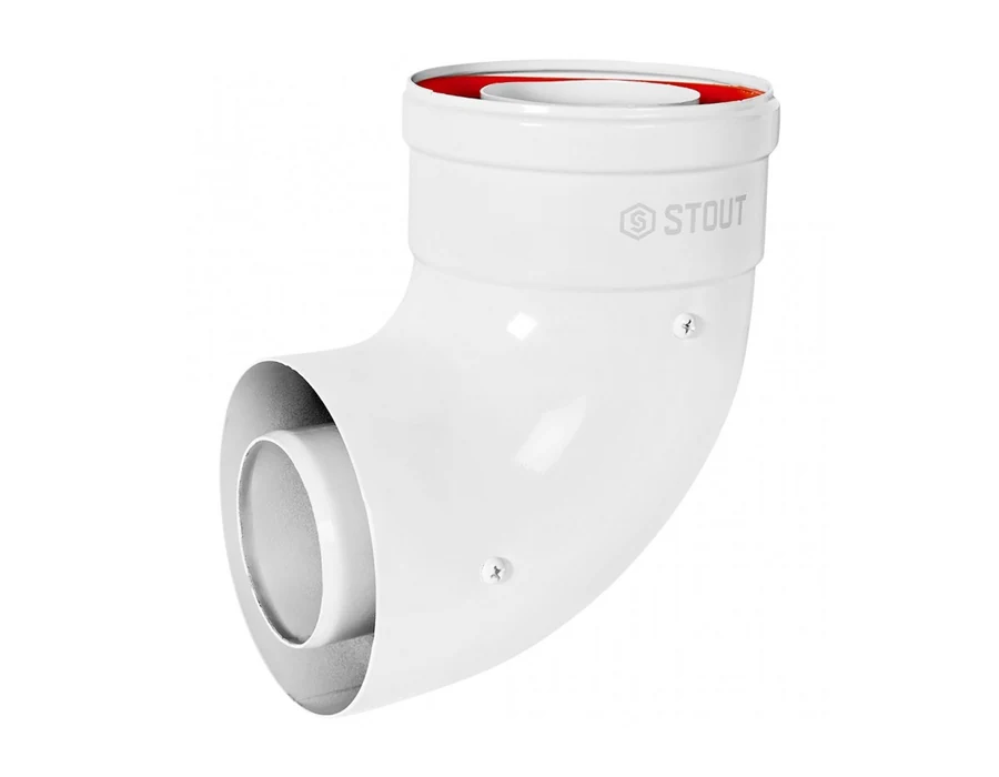 STOUT SCR-6010-000090 STOUT Отвод 90° традиц. коакс. D60(п-м)/100(п-м)
