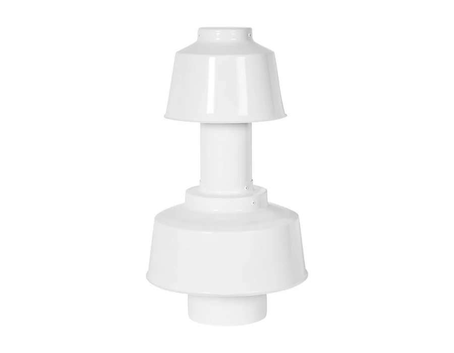 STOUT SCR-8125-800002 STOUT Оголовок вертикальный с ветрозащитой традиц. коакс. D80(п)/125(п) БЕЛЫЙ широкий